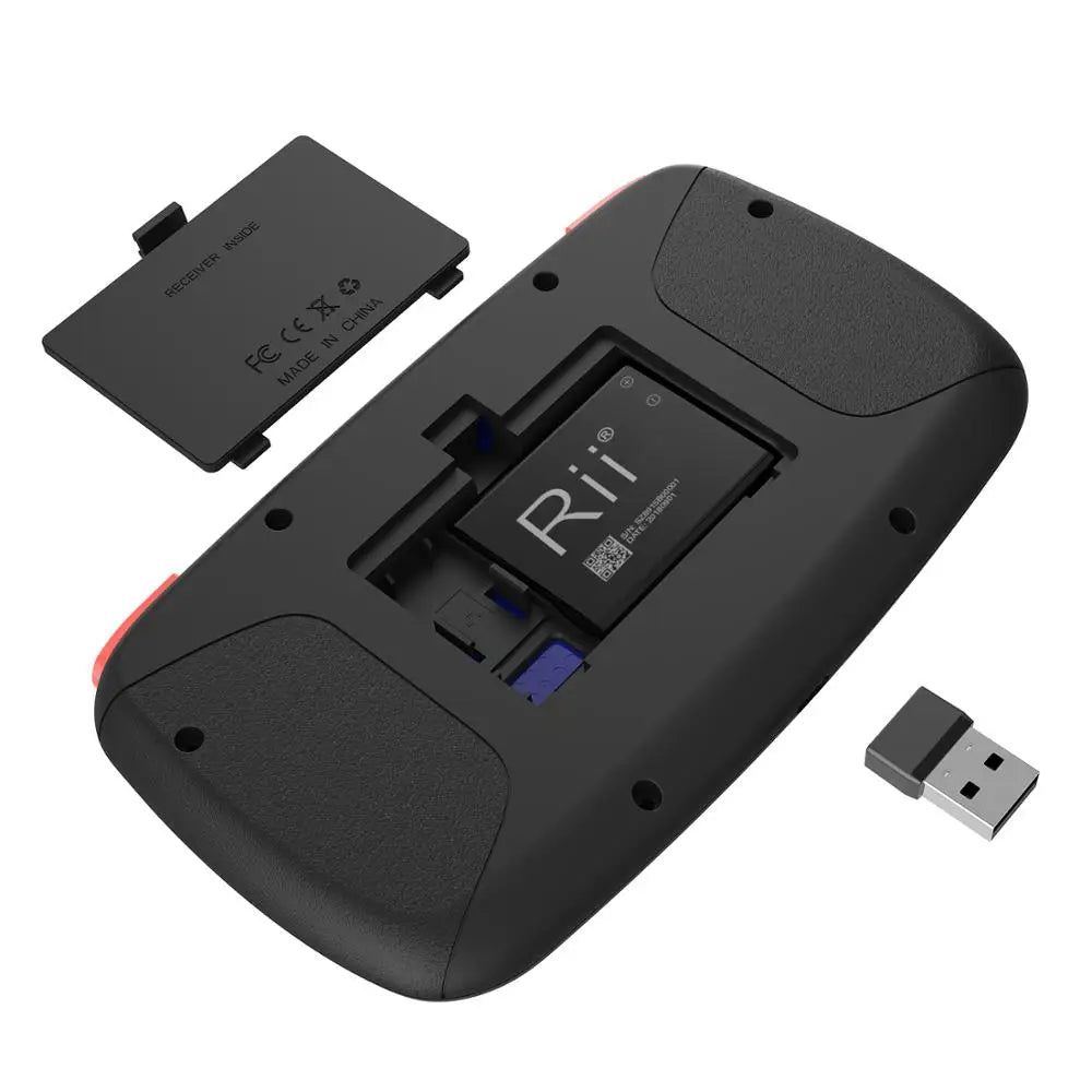 Rii I4 Mini Bluetooth & Wireless 2.4 Ghz Teclado Inalámbrico Retroiluminado, QWERTY Español, Para Ios, Android,Windowstv Box Smart TV