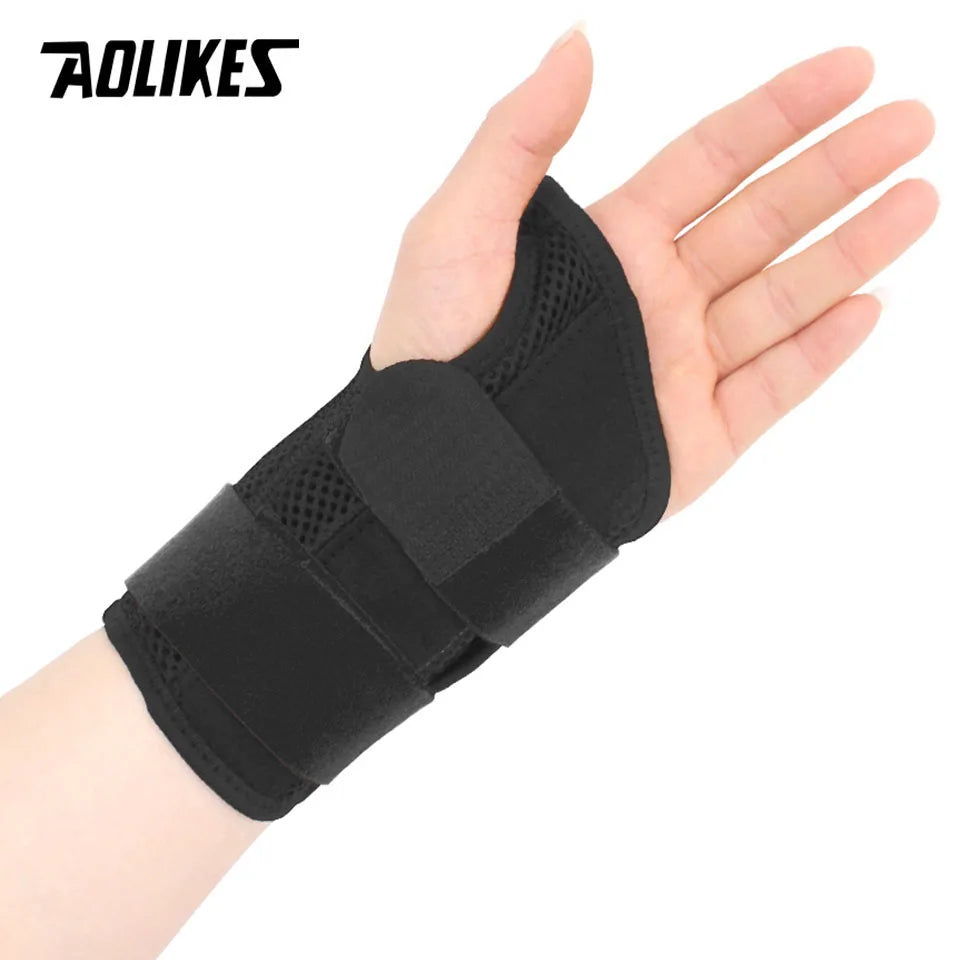 AOLIKES, Férula Estabilizadora Ajustable Para Muñeca, Túnel Carpiano, Envoltura De Soporte De Compresión De Mano Para Lesiones De Muñeca, Alivio Del Dolor