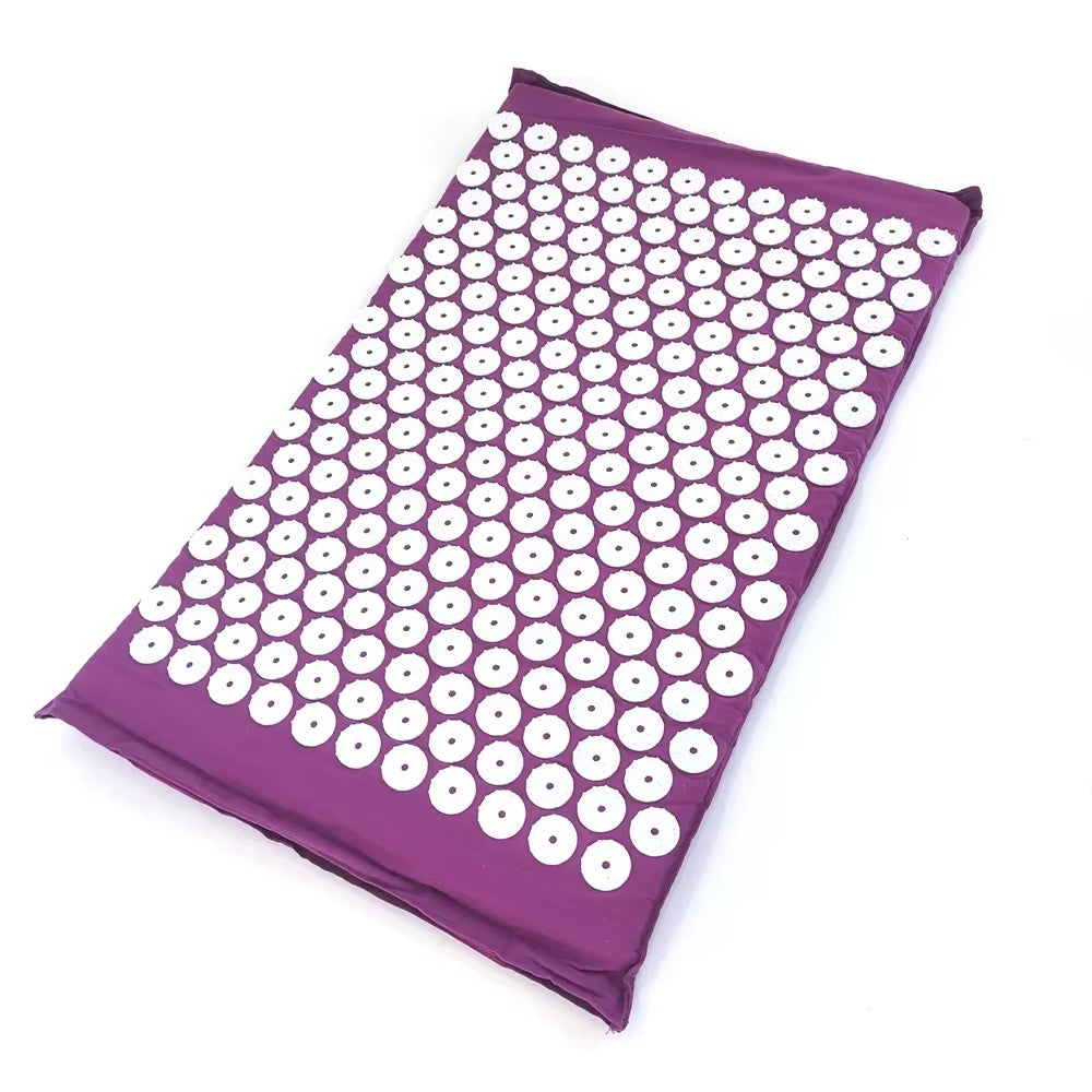 Cojín Masajeador, Estera De Masaje Para Yoga, Acupresión, Alivia El Dolor, Estrés, Espalda, Dolor Corporal, Estera Con Puntas, Estera De Acupuntura Y Juego De Almohadas