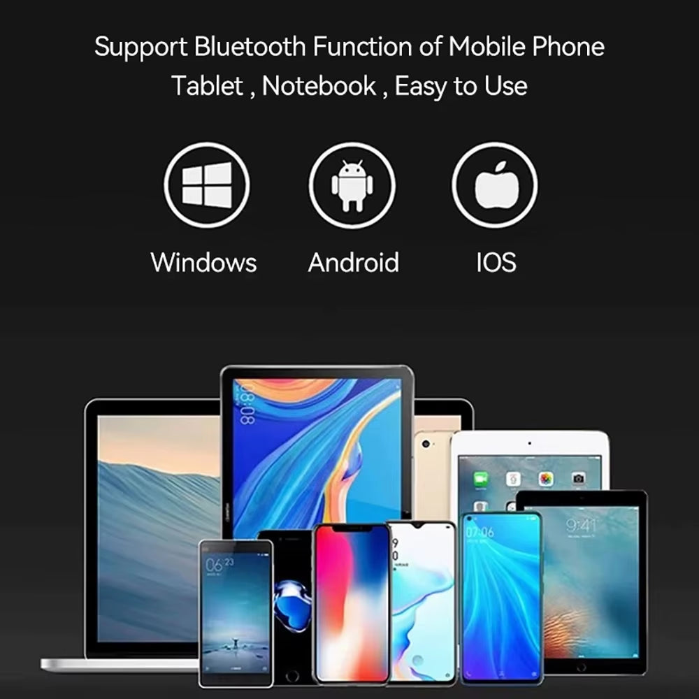 Teclado Plegable Bluetooth Con Panel Táctil Para IOS Android Windows Office Mini Teclado Inalámbrico Almacenamiento Tres Sistemas Universal