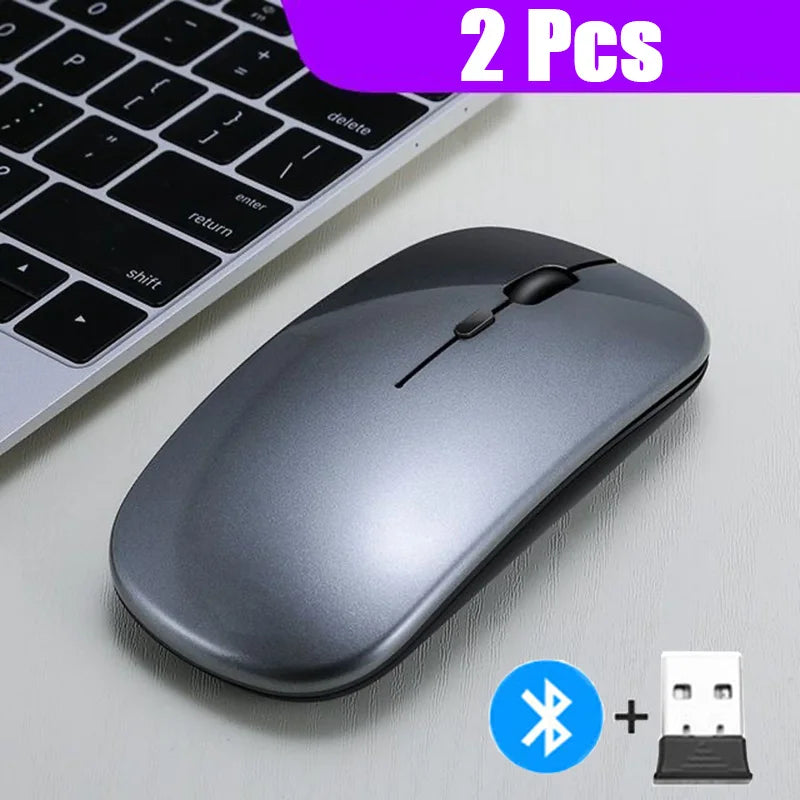Ratón Inalámbrico Bluetooth 5,0 Para Tableta, Ordenador Portátil, Mini Ratón Inalámbrico Ultradelgado, Modo De Batería, Conectar Por Bluetooth