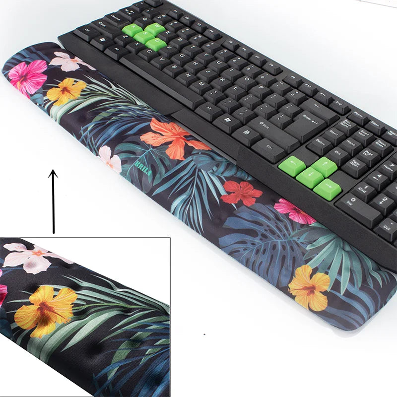 Ergonomic Memory Foam Mouse & Keyboard Wrist Rest Support Cushion Pad for Office Work and PC Gaming, Fatigue Pain Relief