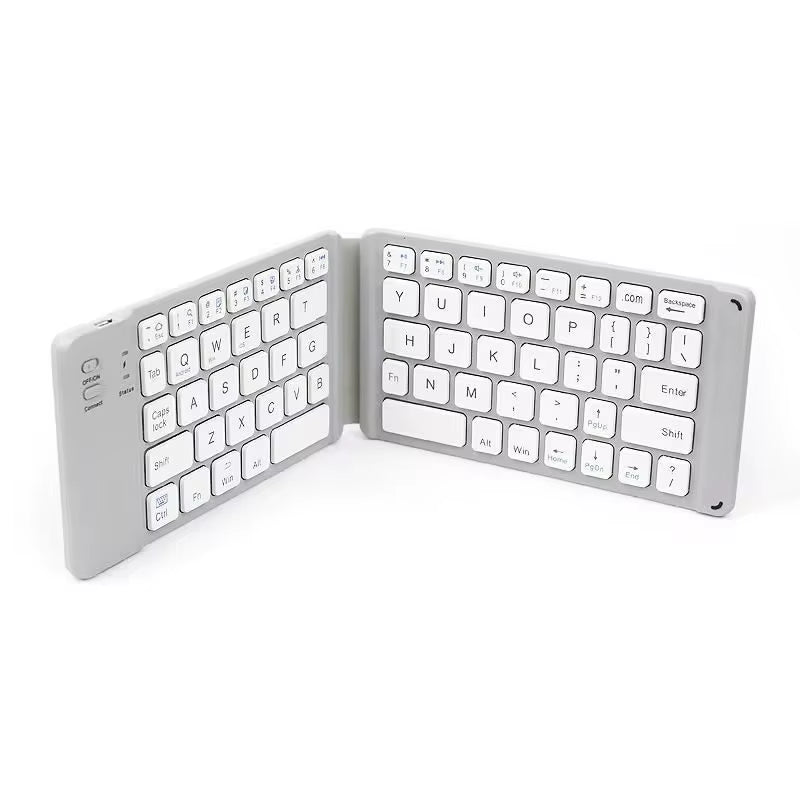 Teclado Bluetooth Plegable Con Panel Táctil Para IOS Android Windows Office Mini Teclado Inalámbrico Almacenamiento Tres Sistemas Universal
