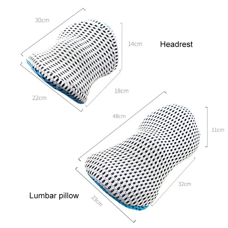 Breathable Memory Cotton Physiotherapy Lumbar Pillow Waist for Car Seat Back Pain Support Cushion Bed Sofa Office Sleep Pillows