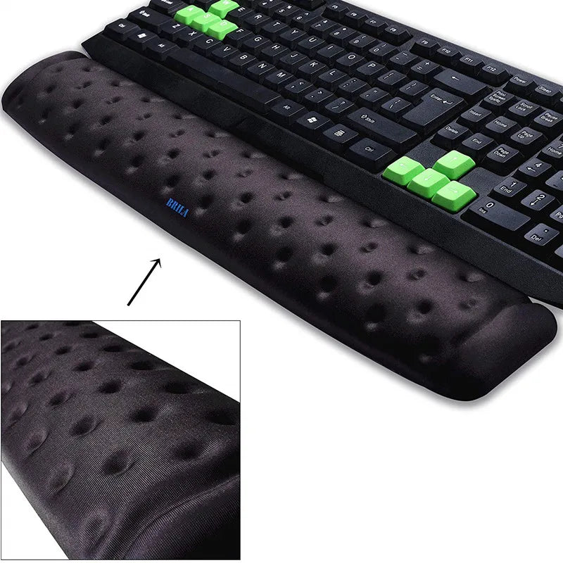 Ergonomic Memory Foam Mouse & Keyboard Wrist Rest Support Cushion Pad for Office Work and PC Gaming, Fatigue Pain Relief