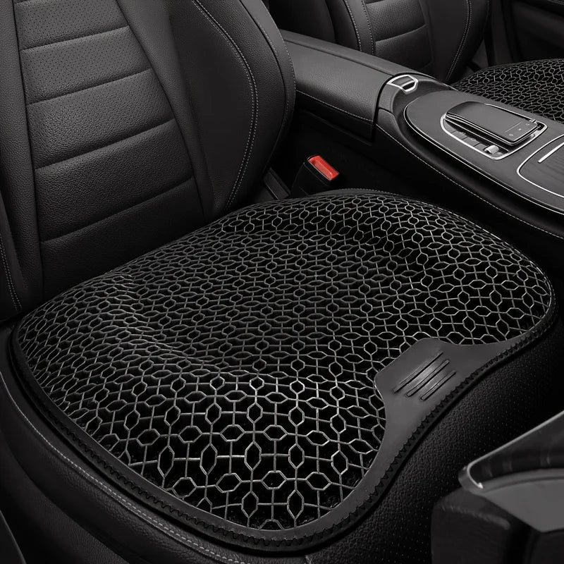 1 Cojín De Asiento De Gel: Diseño De Panal Para Coche/Oficina | Almohadilla Transpirable Y Lavable a Máquina, Soporte Ergonómico Y Liviana