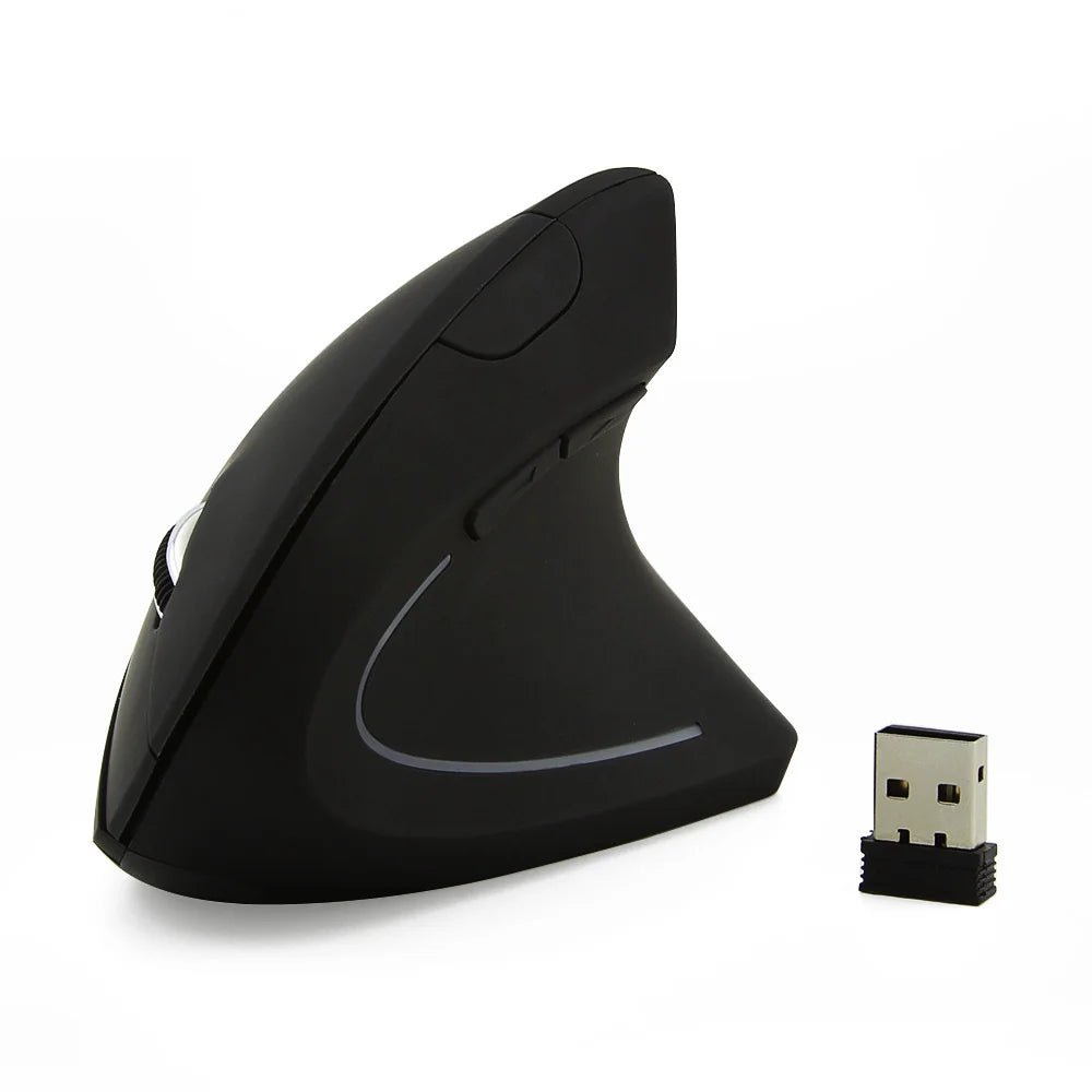Ratón Vertical Ergonómico CHYI, Ratón Inalámbrico 2.4G Para Juegos De Computadora, Para Mano Derecha O Izquierda, Ratón Óptico USB 6D Para Jugadores, Para Computadora Portátil Y PC