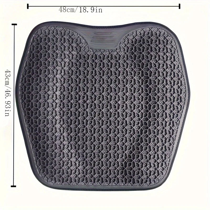 1 Cojín De Asiento De Gel: Diseño De Panal Para Coche/Oficina | Almohadilla Transpirable Y Lavable a Máquina, Soporte Ergonómico Y Liviana
