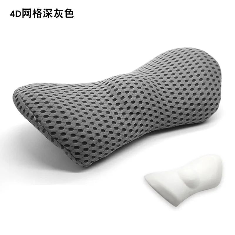 Breathable Memory Cotton Physiotherapy Lumbar Pillow Waist for Car Seat Back Pain Support Cushion Bed Sofa Office Sleep Pillows