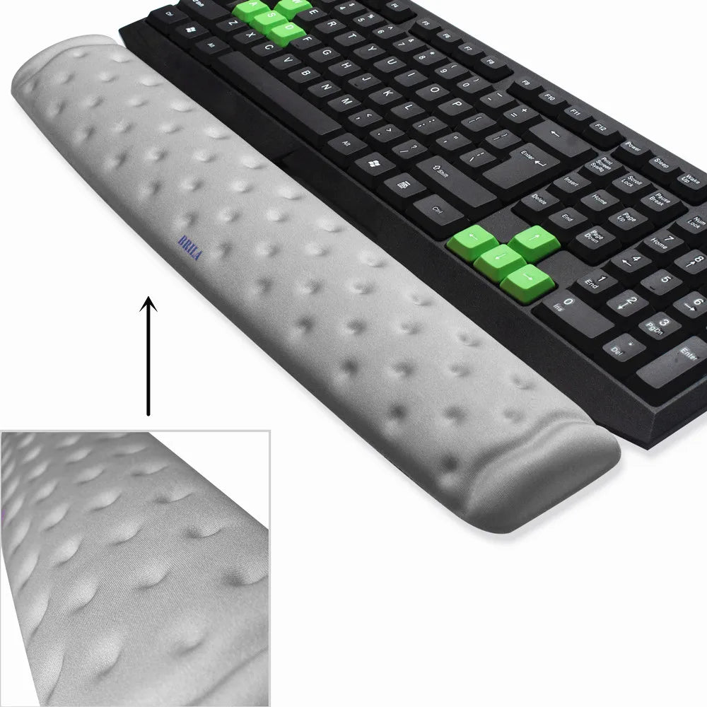 Ergonomic Memory Foam Mouse & Keyboard Wrist Rest Support Cushion Pad for Office Work and PC Gaming, Fatigue Pain Relief
