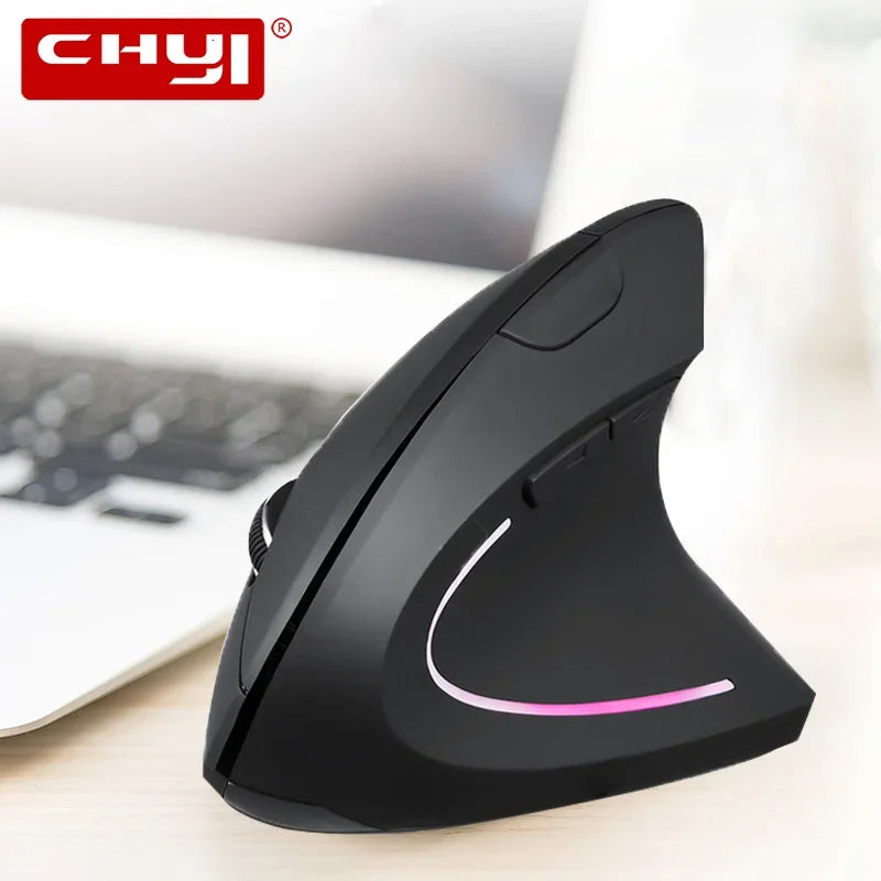 Ratón Vertical Ergonómico CHYI, Ratón Inalámbrico 2.4G Para Juegos De Computadora, Para Mano Derecha O Izquierda, Ratón Óptico USB 6D Para Jugadores, Para Computadora Portátil Y PC