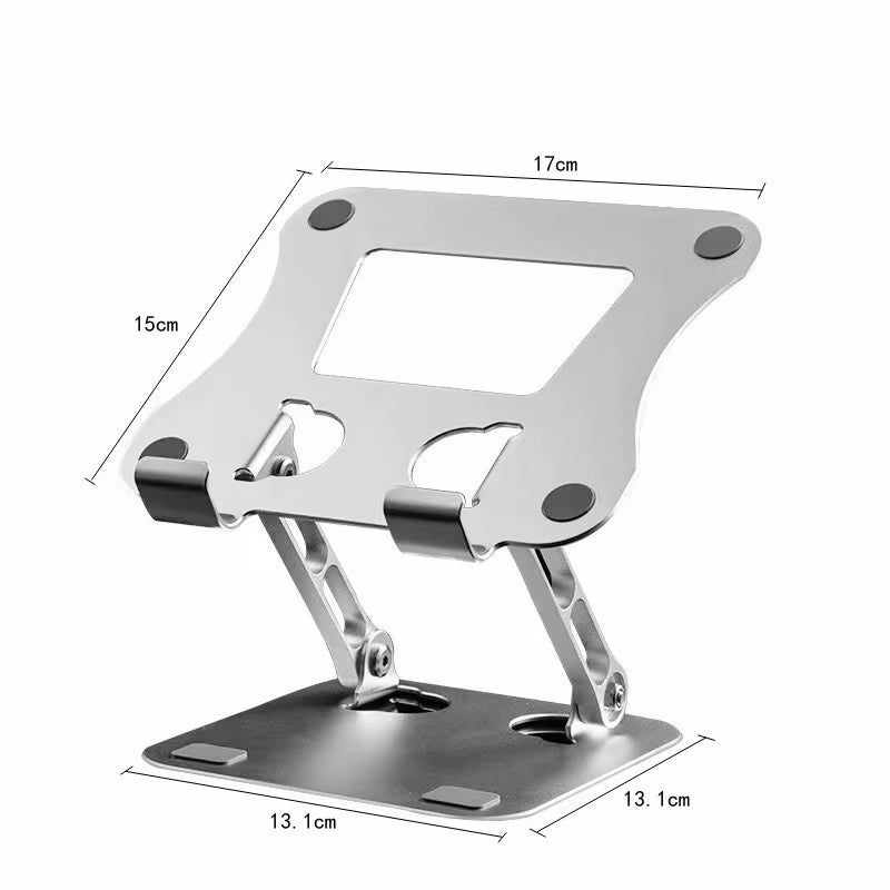 Soporte Ajustable Para Teléfono Y Tableta, De Aleación De Aluminio, Para Laptop Y Tableta De Hasta 17", Soporte Plegable Portátil Con Refrigeración