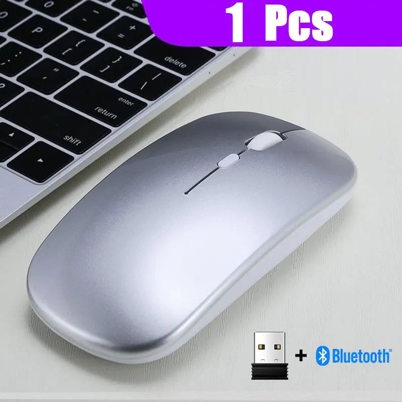 Ratón Inalámbrico Bluetooth 5,0 Para Tableta, Ordenador Portátil, Mini Ratón Inalámbrico Ultradelgado, Modo De Batería, Conectar Por Bluetooth