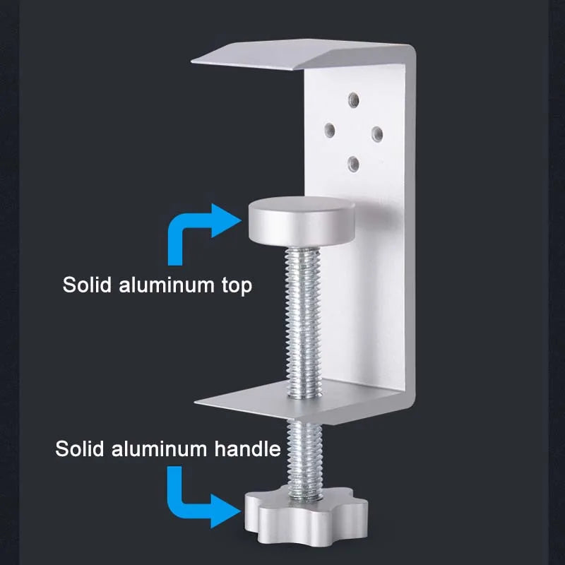 Jinserta-Soporte De Madera Para Auriculares, Clip De Bloqueo De Escritorio De Aleación De Aluminio, Soporte Para Auriculares, Colgador De Exhibición De Auriculares De Fácil Instalación