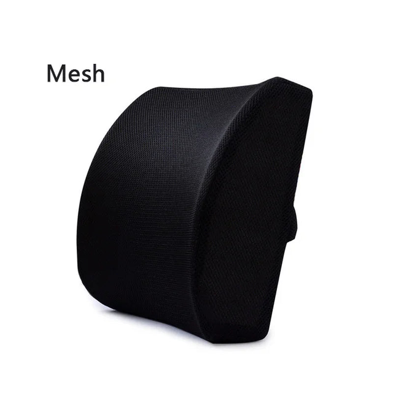 Cojín De Asiento De Espuma Viscoelástica De Fibra De Bambú 2 En 1, Cojín Trasero, Juego De Soporte De Cintura De Rebote Lento Para El Hogar, Oficina, Almohadilla Para Silla De Cuidado De La Salud