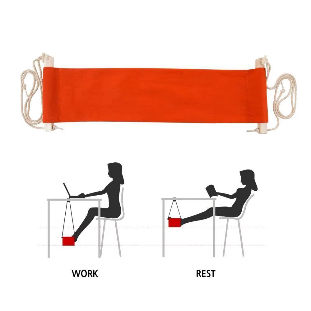 Creative Foot Hammock Comfortable Adjustable Desk Rest Feet Hammock Home Outdoor Portable Put Foot Seat Hanging Pad Accessories