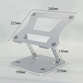 Laptop Stand Adjustable Carbon Steel Notebook Tablet Stand up to 17 Inch Macbook Laptop Portable Foldable Cooling Holder