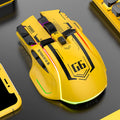 Ratón Inalámbrico Para Videojuegos, Tres Modos, 2,4G, USB, Bluetooth, 12 Teclas, RGB, Con Cable, Meche, Para Windows, IOS, Home Office, Portátil, PC Y Gamer