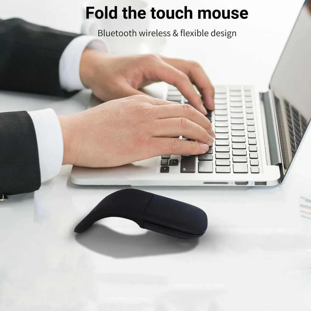 Ratón Inalámbrico Plegable ARC Touch, Bluetooth/2.4G, Silencioso, Ergonómico, Delgado Y Portátil Para Computadora, Ipad, Surface, Mac, Oficina Móvil