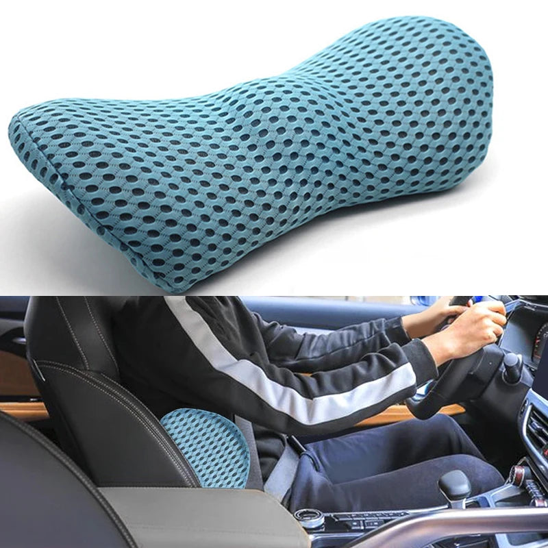 Breathable Memory Cotton Physiotherapy Lumbar Pillow Waist for Car Seat Back Pain Support Cushion Bed Sofa Office Sleep Pillows