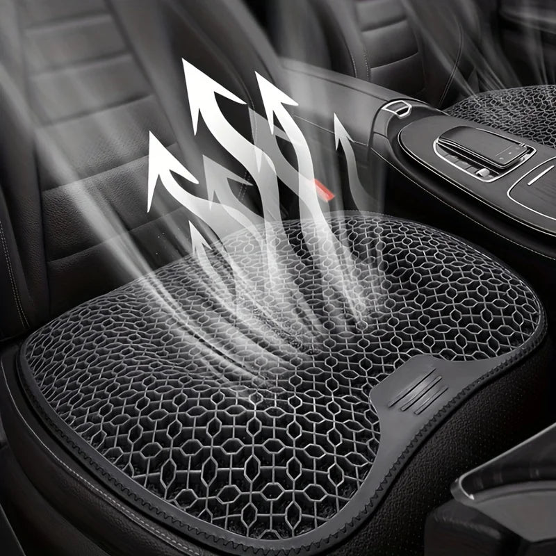 Ergonomic Gel Seat Cushion – Breathable Honeycomb Design with Soft Support for Long Sitting