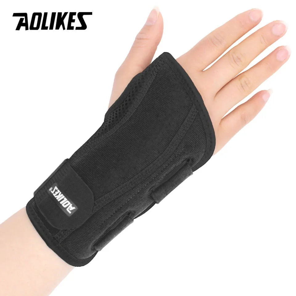 AOLIKES, Férula Estabilizadora Ajustable Para Muñeca, Túnel Carpiano, Envoltura De Soporte De Compresión De Mano Para Lesiones De Muñeca, Alivio Del Dolor