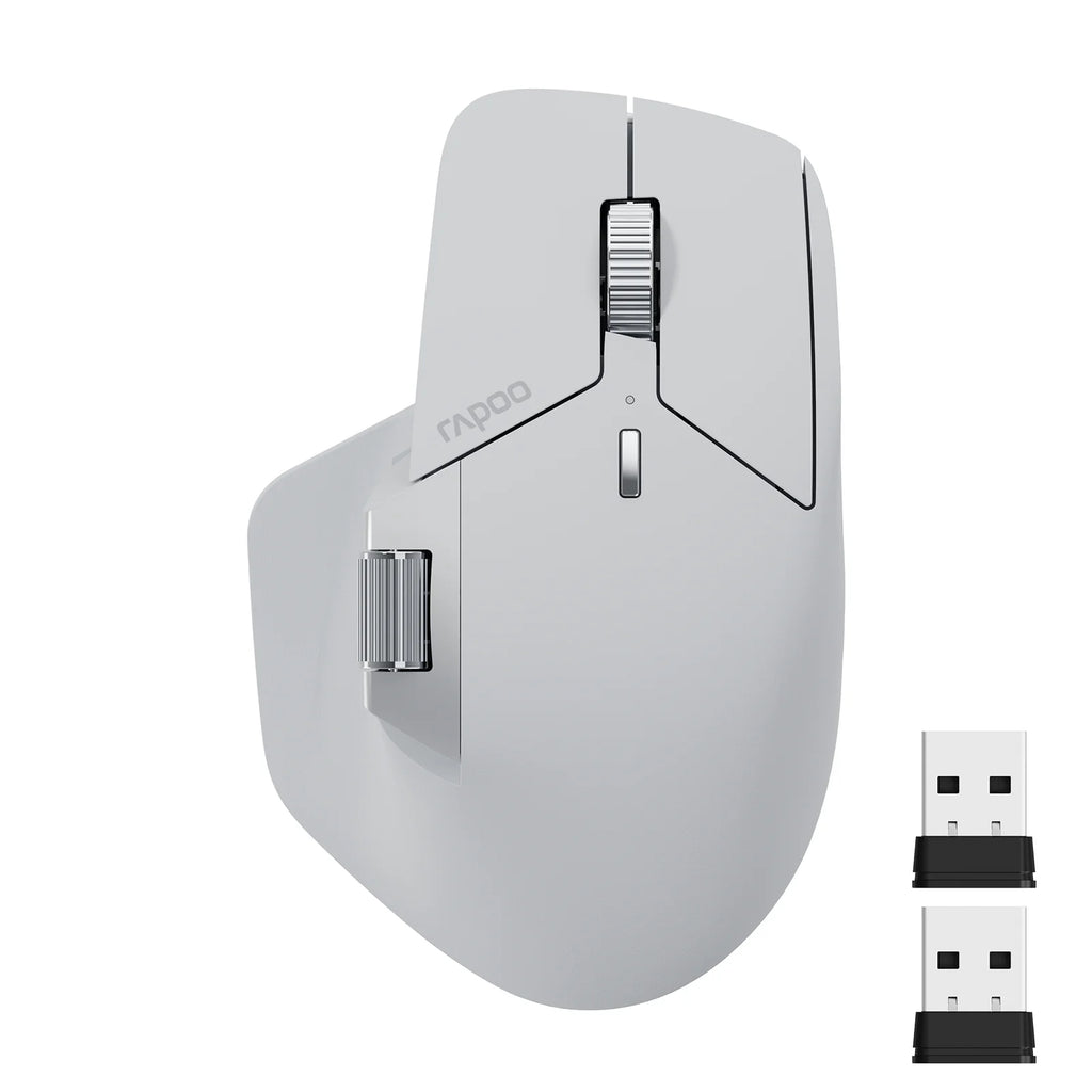 MT760L/MT760M Multi-Mode Rechargeable Wireless Mouse Ergonomic 4000 DPI Support up to 4 Devices Bluetooth Mouse