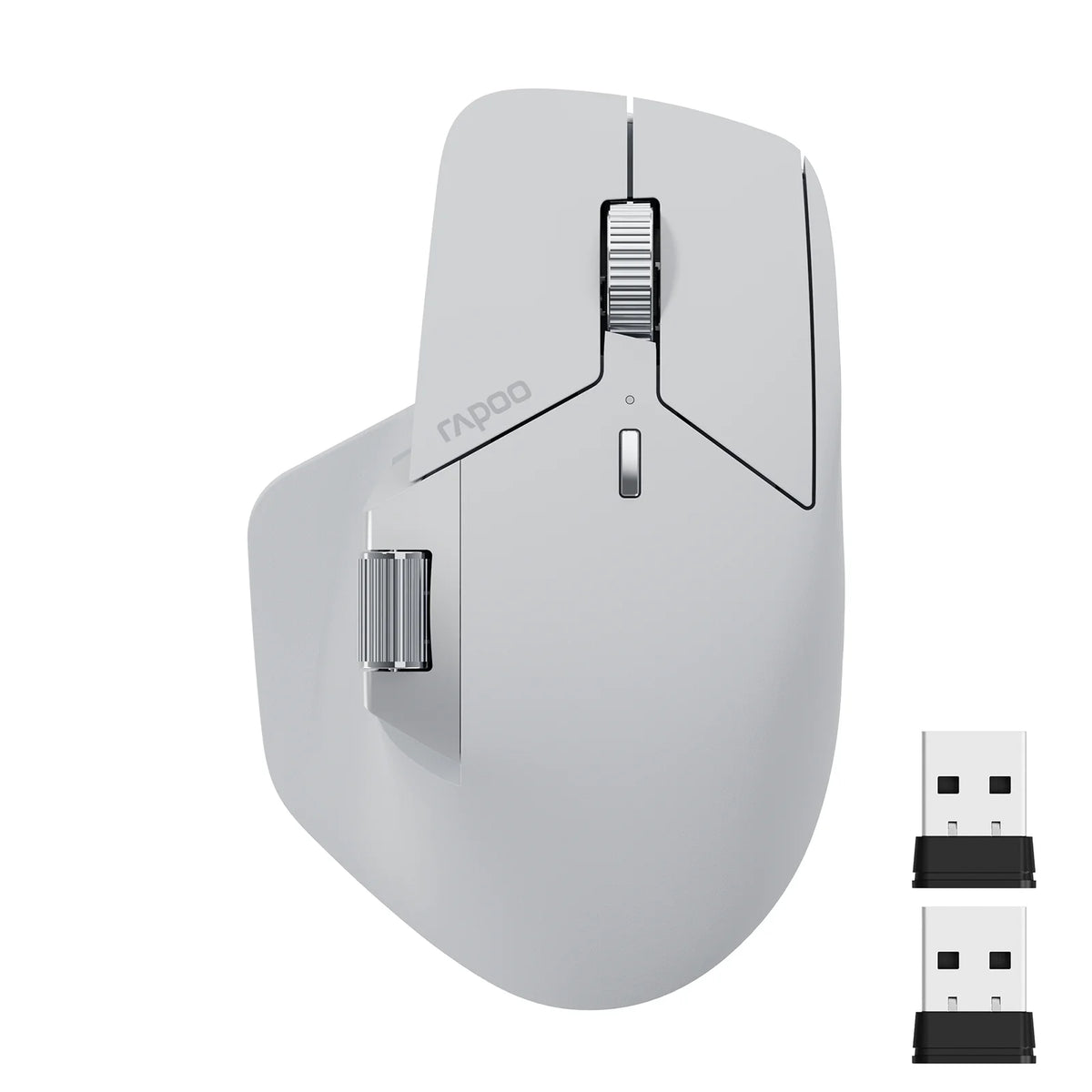 MT760L/MT760M Multi-Mode Rechargeable Wireless Mouse Ergonomic 4000 DPI Support up to 4 Devices Bluetooth Mouse
