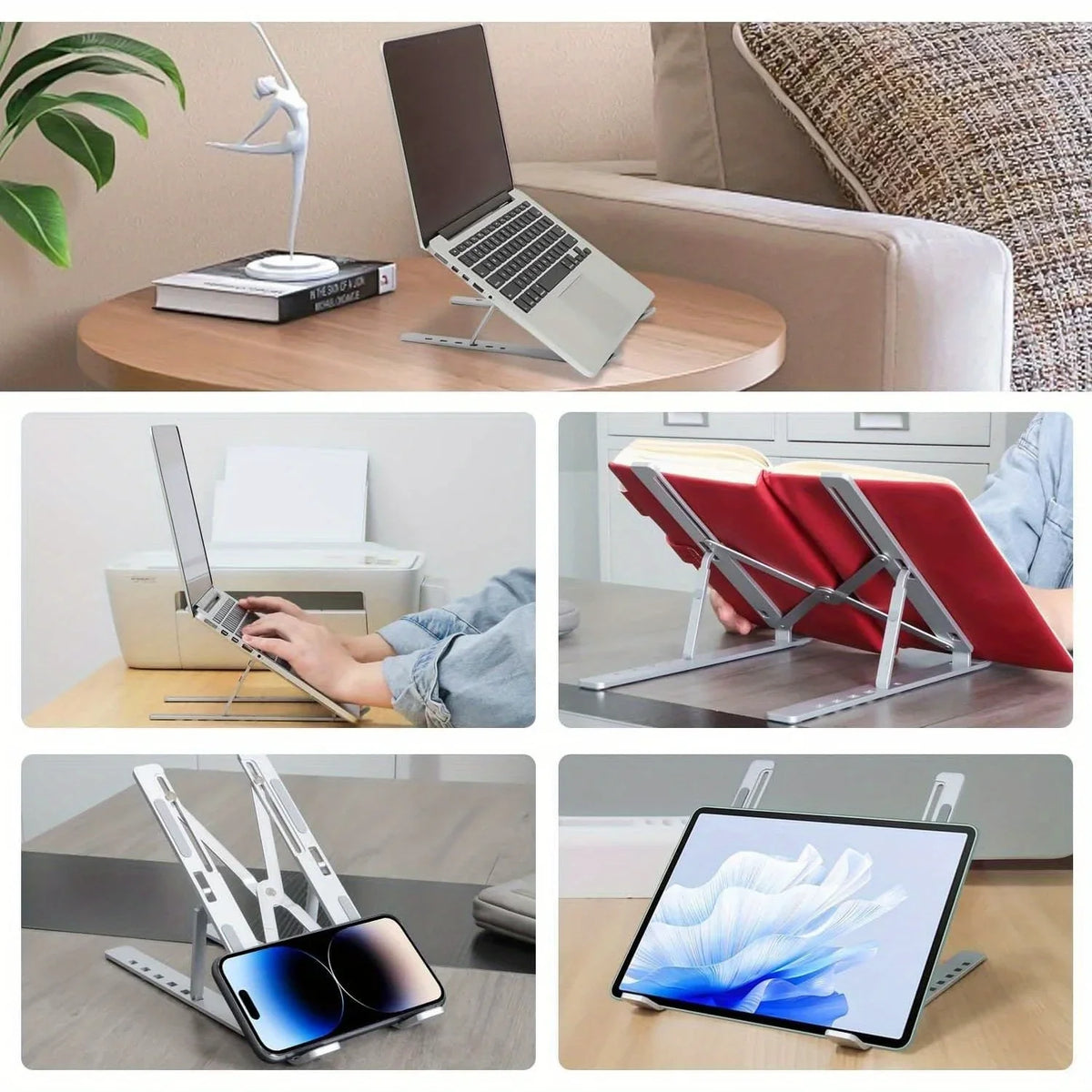 Soporte de portátil de aluminio DUTRIEUX, 6 alturas