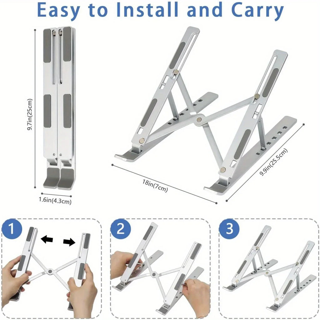 Soporte de portátil de aluminio DUTRIEUX, 6 alturas