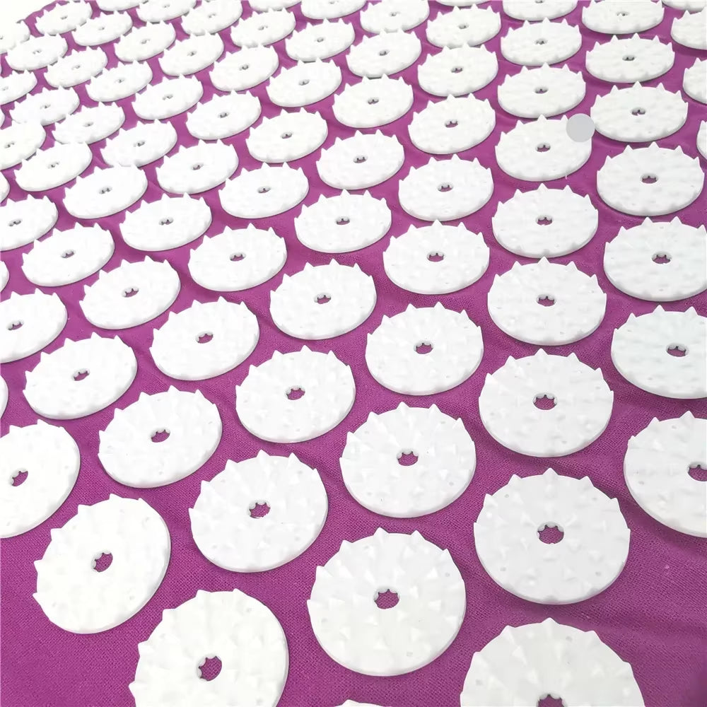 Cojín Masajeador, Estera De Masaje Para Yoga, Acupresión, Alivia El Dolor, Estrés, Espalda, Dolor Corporal, Estera Con Puntas, Estera De Acupuntura Y Juego De Almohadas