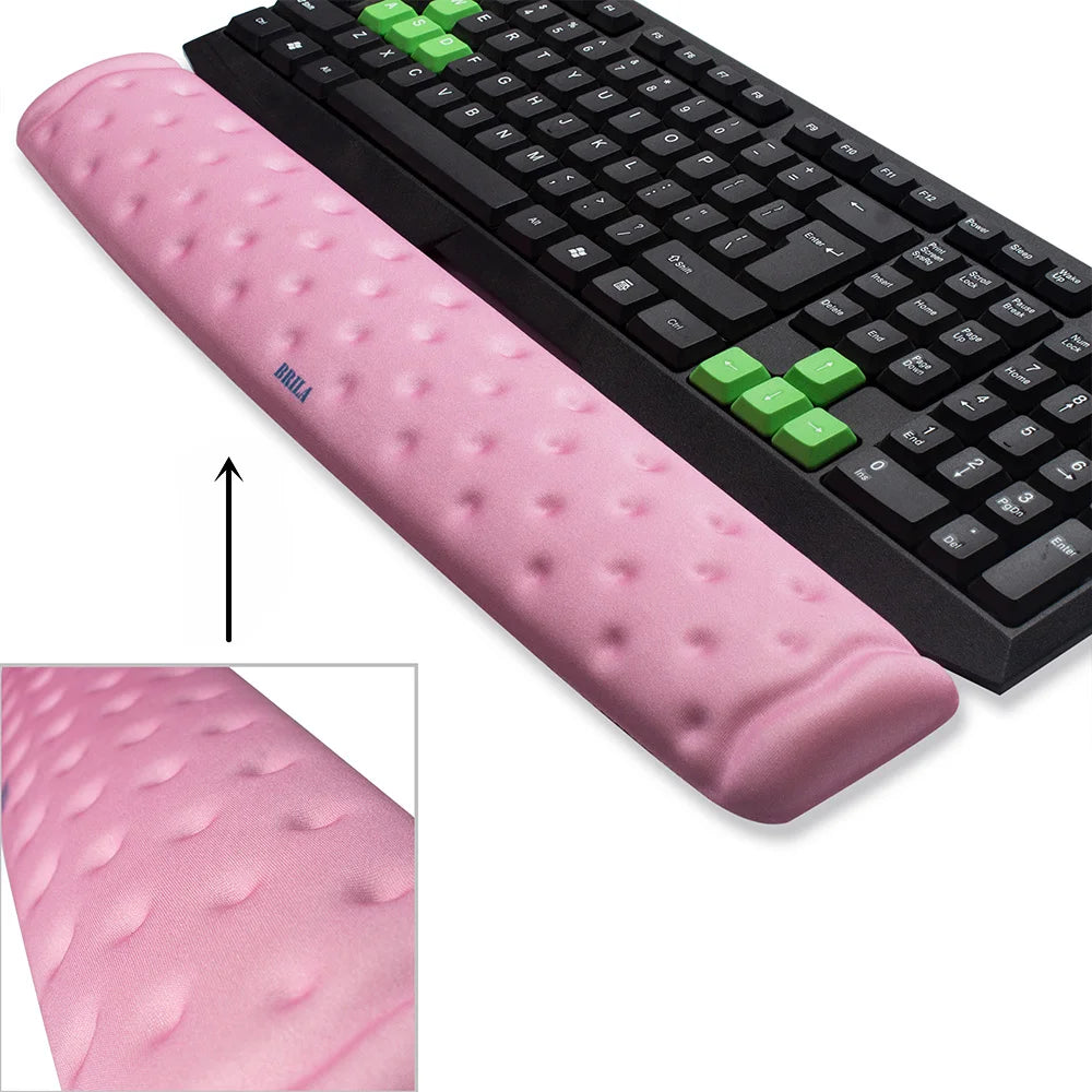 Ergonomic Memory Foam Mouse & Keyboard Wrist Rest Support Cushion Pad for Office Work and PC Gaming, Fatigue Pain Relief