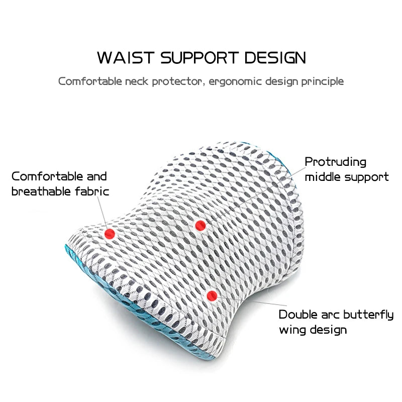 Breathable Memory Cotton Physiotherapy Lumbar Pillow Waist for Car Seat Back Pain Support Cushion Bed Sofa Office Sleep Pillows