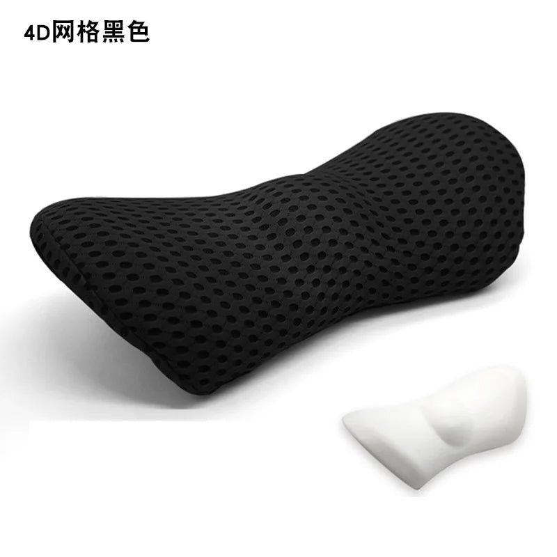 Breathable Memory Cotton Physiotherapy Lumbar Pillow Waist for Car Seat Back Pain Support Cushion Bed Sofa Office Sleep Pillows