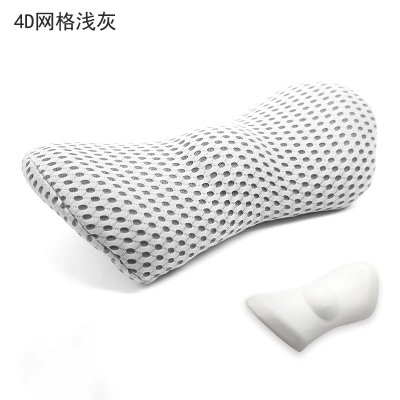 Breathable Memory Cotton Physiotherapy Lumbar Pillow Waist for Car Seat Back Pain Support Cushion Bed Sofa Office Sleep Pillows