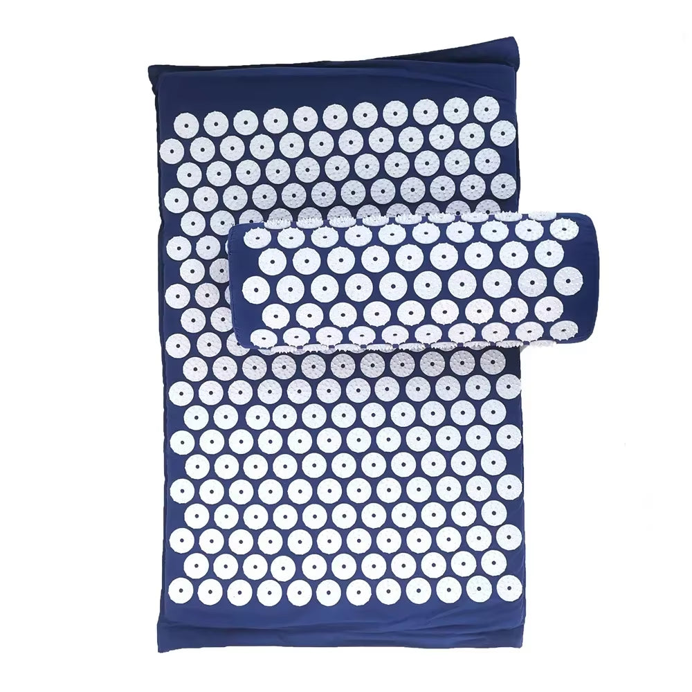 Cojín Masajeador, Estera De Masaje Para Yoga, Acupresión, Alivia El Dolor, Estrés, Espalda, Dolor Corporal, Estera Con Puntas, Estera De Acupuntura Y Juego De Almohadas
