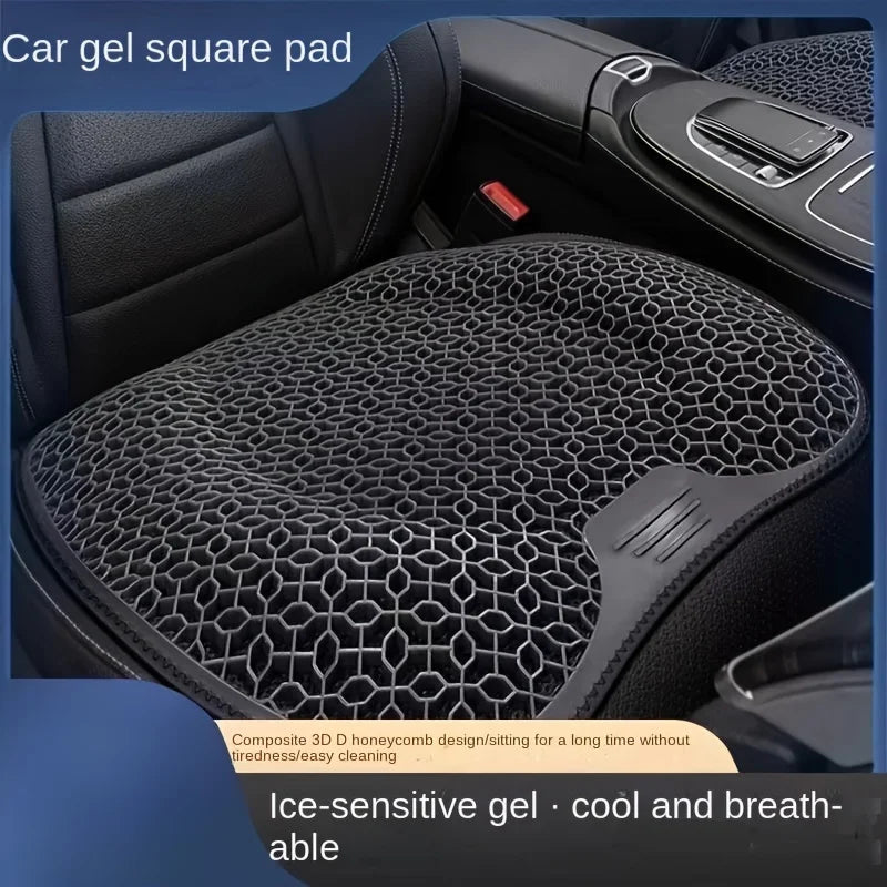 1 Cojín De Asiento De Gel: Diseño De Panal Para Coche/Oficina | Almohadilla Transpirable Y Lavable a Máquina, Soporte Ergonómico Y Liviana