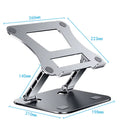 Soporte Ajustable Para Teléfono Y Tableta, De Aleación De Aluminio, Para Laptop Y Tableta De Hasta 17", Soporte Plegable Portátil Con Refrigeración