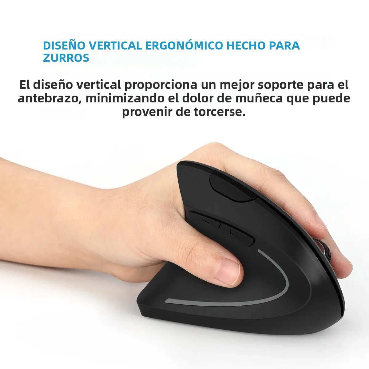 Ratón Vertical Ergonómico CHYI, Ratón Inalámbrico 2.4G Para Juegos De Computadora, Para Mano Derecha O Izquierda, Ratón Óptico USB 6D Para Jugadores, Para Computadora Portátil Y PC