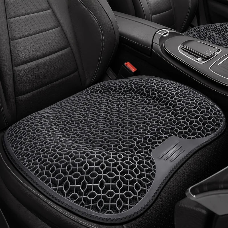 1 Cojín De Asiento De Gel: Diseño De Panal Para Coche/Oficina | Almohadilla Transpirable Y Lavable a Máquina, Soporte Ergonómico Y Liviana