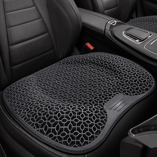 1 Cojín De Asiento De Gel: Diseño De Panal Para Coche/Oficina | Almohadilla Transpirable Y Lavable a Máquina, Soporte Ergonómico Y Liviana