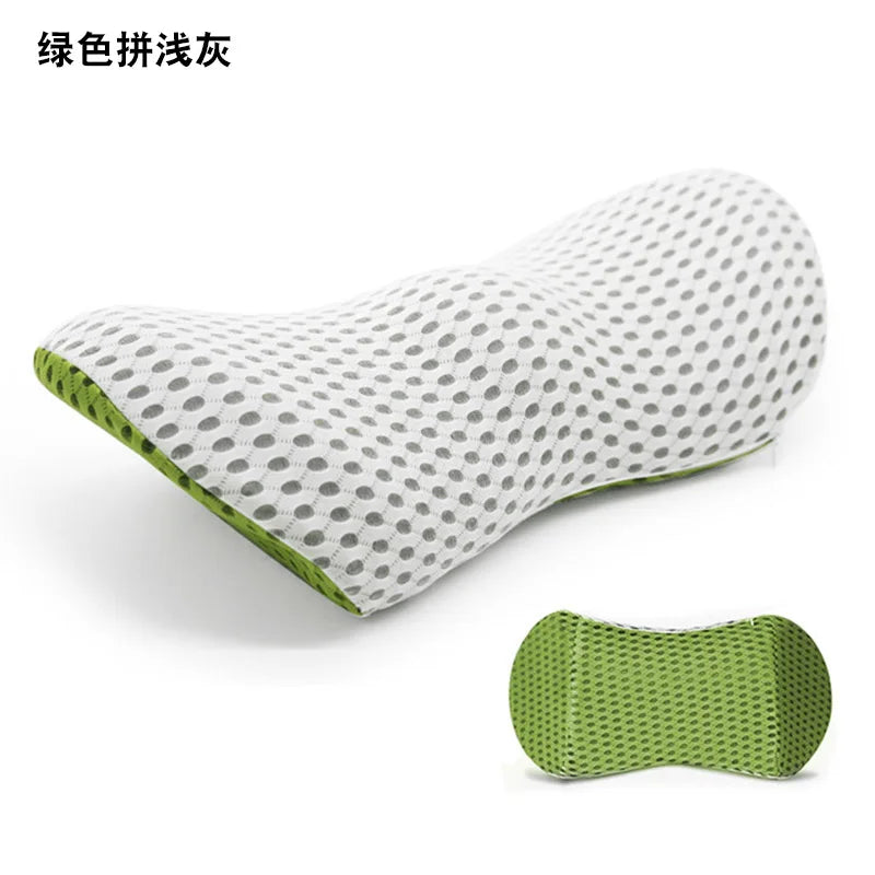 Breathable Memory Cotton Physiotherapy Lumbar Pillow Waist for Car Seat Back Pain Support Cushion Bed Sofa Office Sleep Pillows