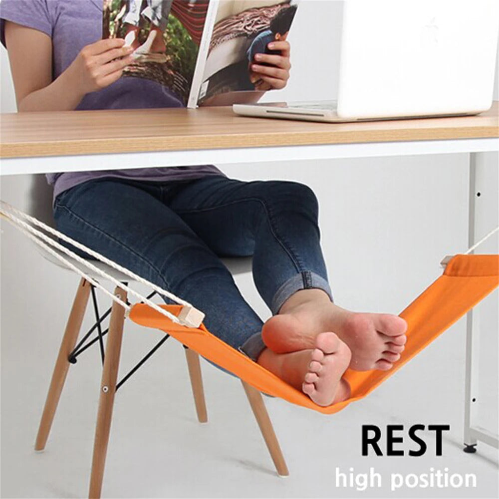 Creative Foot Hammock Comfortable Adjustable Desk Rest Feet Hammock Home Outdoor Portable Put Foot Seat Hanging Pad Accessories